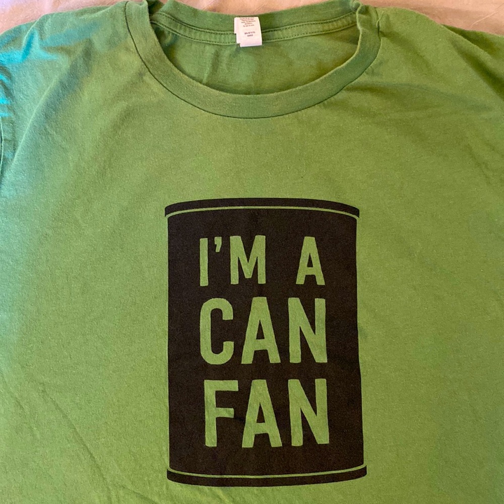CAN Men’s Tee Shirt XL I’m a Can Fan Prog Rock krautrock Green Cotton